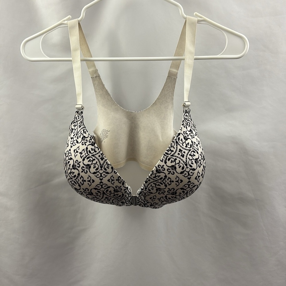 SOMA Vanishing Back Full Coverage Bra - 34DD Black White Front Close - Picture 8 of 11